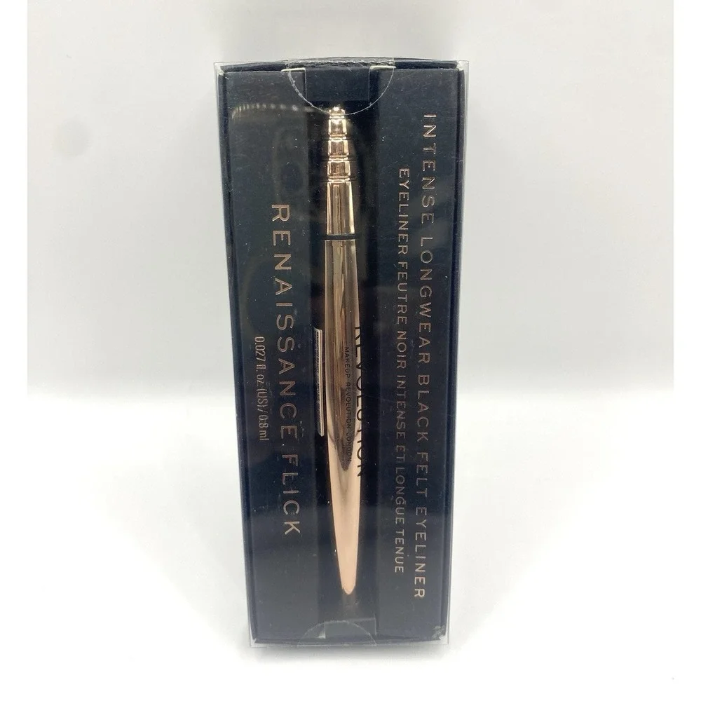 Revolution Renaissance Flick Black Felt Eyeliner Waterproof Intense Black